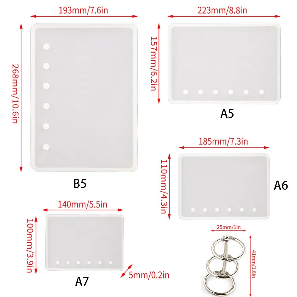 Molde Escolar KIT Portada A4 A5 A6 A7